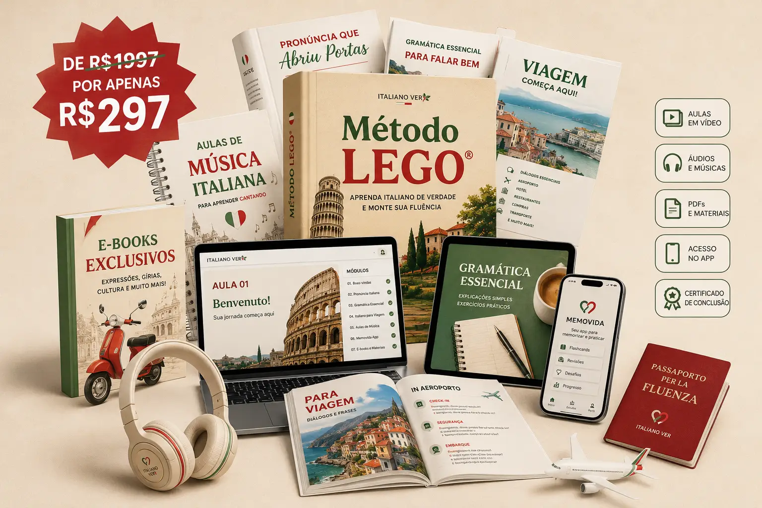 LEGO Oficial Método LEGO - materiais inclusos